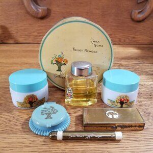 Antique Cara Nome Vanity Set - Langlois New York - Compacts & Powders - c. 1920s